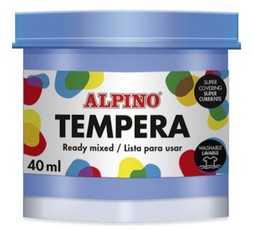 Guašas (tempera) ALPINO 40ml šv.mėlynas