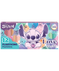Plastilinas DISNEY „Stitch Pastel“, apvalus, 12 spalvų