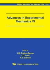 Advances in Experimental Mechanics VI