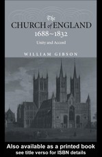 The Church of England 1688-1832