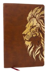Nkjv, Personal Size Thinline Bible with Cross References, Brown Leathersoft, Comfort Print, Red Letter, Thumb Indexed