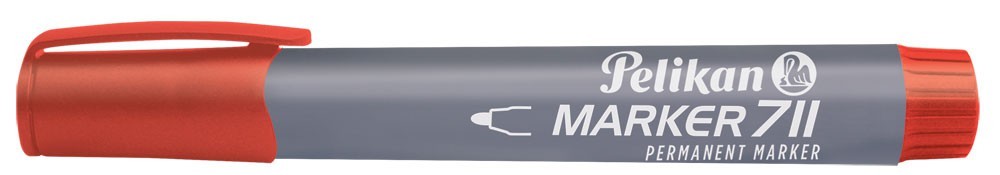 Žymeklis permanentinis 711 raudonas