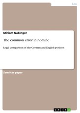 Nabinger, M: Common error in nomine