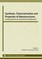 Synthesis, Characterization and Properties of Nanostructures