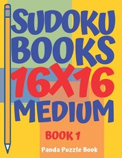 sudoku books 16 x 16 - Medium - Book 1