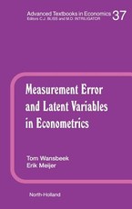 Measurement Error and Latent Variables in Econometrics