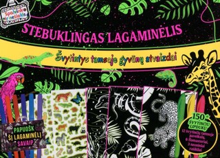 STEBUKLINGAS LAGAMINĖLIS. Švytintys tamsoje gyvūnų atvaizdai