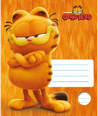 Sąsiuvinis GARFILDAS, 12 l., linijomis, nuo 3 klasės