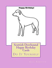 Scottish Deerhound Happy Birthday Cards