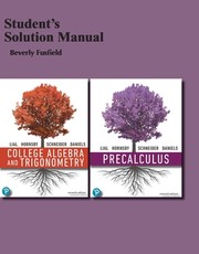 Student Solutions Manual for College Algebra and Trigonometry