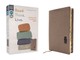 Niv, Read. Think. Live., Leathersoft, Brown, Thumb Indexed, Comfort Print
