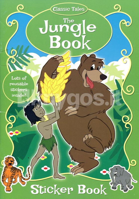 The jungle book. Sticker book Knygos.lt