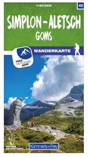 Simplon - Aletsch Goms 42 Wanderkarte 1:40 000 matt laminiert