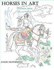 Horses in Art Coloring Book