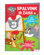 Tom and Jerry: spalvink ir žaisk + 25 lipdukai! (Nr. 6)