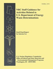 NRC Staff Guidance for Activities Related to U.S. Departments of Energy Waste Determinations