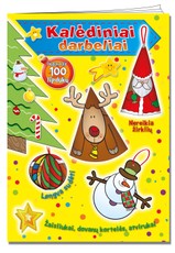 Kalėdiniai darbeliai. Užduotėlės su lipdukais