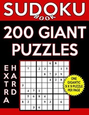 Sudoku Book 200 Extra Hard Giant Puzzles