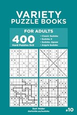 Variety Puzzle Books for Adults - 400 Hard Puzzles 9x9