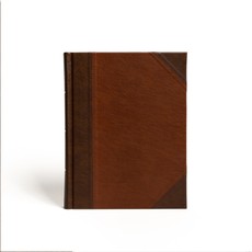 CSB Notetaking Bible, Large Print Edition, Brown/Tan Leathertouch-Over-Board