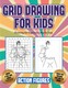 Drawing for beginners step by step (Grid drawing for kids - Action Figures)