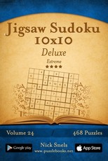 Jigsaw Sudoku 10x10 Deluxe - Extreme - Volume 24 - 468 Logic Puzzles
