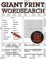 Giant Print Wordsearch