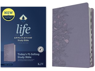 KJV Life Application Study Bible, Third Edition (Red Letter, Leatherlike, Peony Lavender, Indexed)