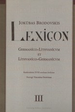 Lexicon III tomas