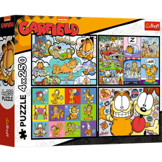 TREFL GARFIELD 4x250 det. dėlionių rinkinys „Garfieldas“