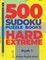 500 Sudoku Puzzle Books Hard Extreme - book 1