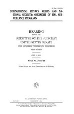 Strengthening privacy rights and national security