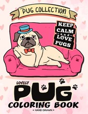Lovely Pug Coloring Book