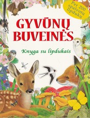 Gyvūnų buveinės. Knyga su lipdukais