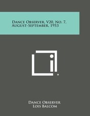 Dance Observer, V20, No. 7, August-September, 1953