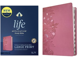 KJV Life Application Study Bible, Third Edition, Large Print (Red Letter, Leatherlike, Peony Pink, Indexed)