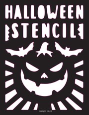 Stencil Book Halloween