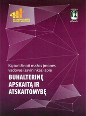 Ką turi žinoti mažos įmonės vadovas (savininkas) apie buhalterinę apskaitą ir atskaitomybę