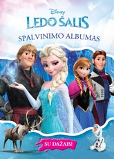 Ledo šalis. Spalvinimo albumas su dažais