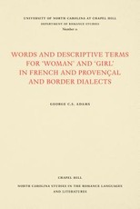 Words and Descriptive Terms for Woman and Girl in French, ProvenÃ§al, and Border Dialects