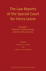 The Law Reports of the Special Court for Sierra Leone (2 Vols.)