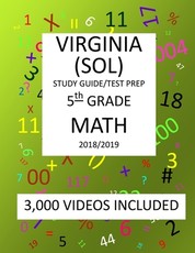 5th Grade VIRGINIA SOL, 2019 MATH, Test Prep