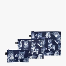 LOQI pirkinių krepšys „Cats Recycled Zip Pockets“ LOQI pirkinių krepšys „Cats Recycled Zip Pockets“