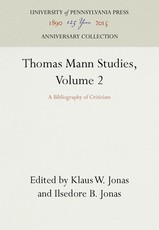 Thomas Mann Studies, Volume 2