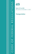 Code of Federal Regulations, Title 49 Transportation 572-999, Revised as of October 1, 2021