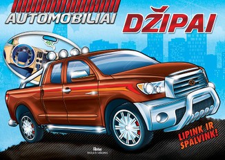 Džipai. Automobiliai. Lipink ir spalvink