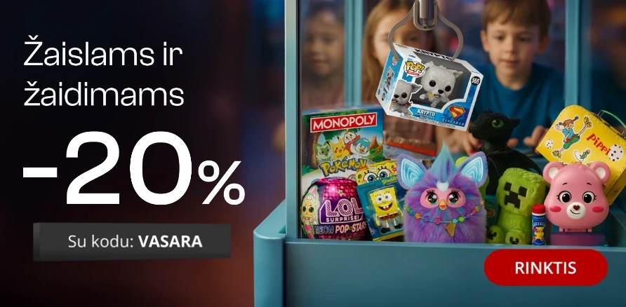 Žaislams ir žaidimams - 20% nuolaida