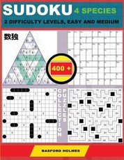 Sudoku 4 Species. 2 Difficulty Levels, Easy and Medium. 400 Collection Puzzles