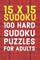 15x15 Sudoku 100 Hard Sudoku Puzzles For Adults