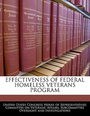 Effectiveness of Federal Homeless Veterans Program